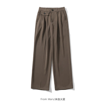 NUBI Wide-leg Front Print Loose Pant