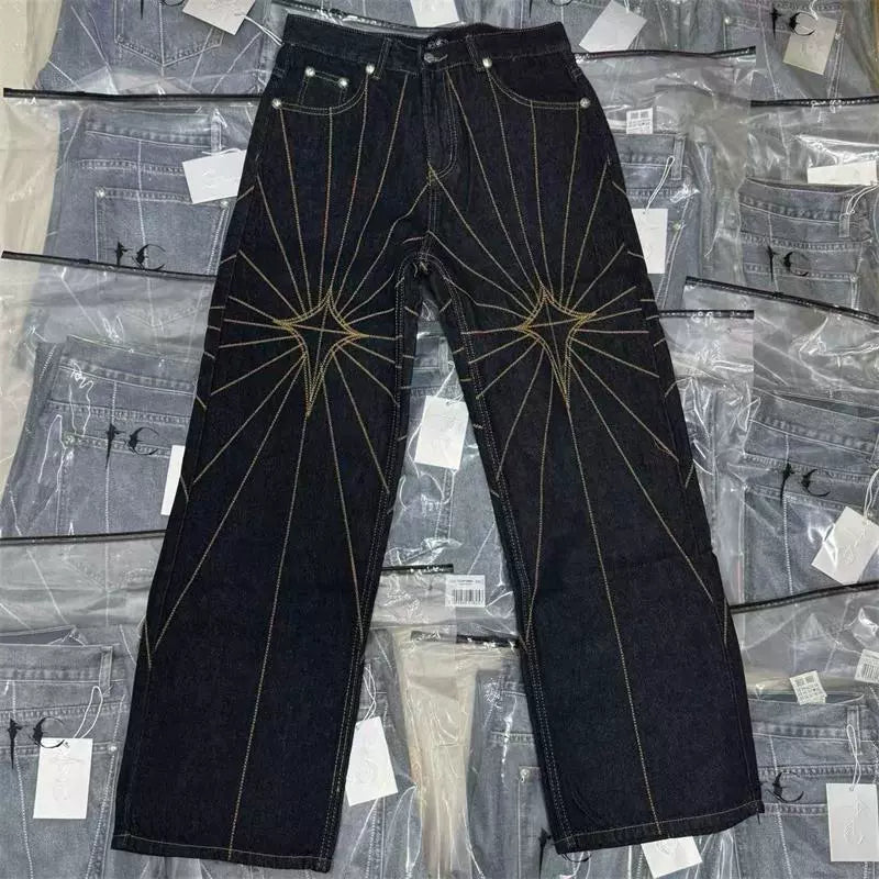 THUG CLUB Chain Stitch Denim Pants