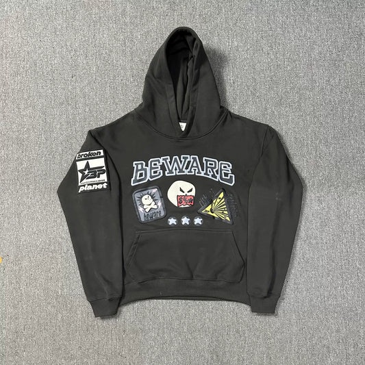 BROKEN PLANET BEWARE HOODIE