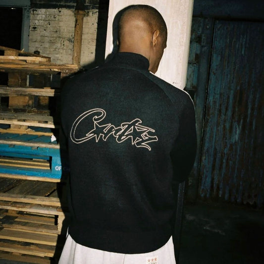 CORTEIZ ALCATRAZ KNITTED CARDIGAN [Black]