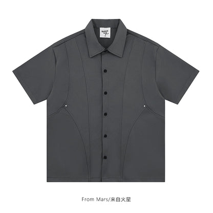 NUBI 'Cases' Loose-fitting Short-sleeved Shirt