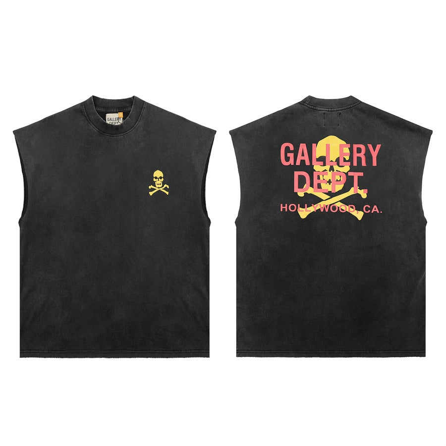 GALLERY DEPT Wash Distressed Tank Top