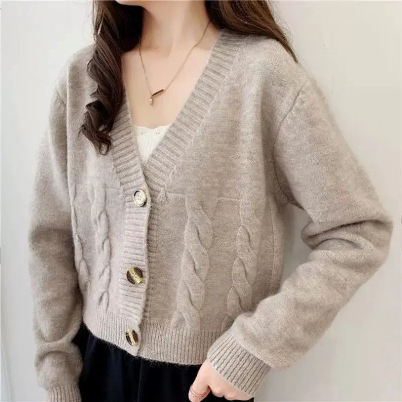 Button Knitwear Cardigan Sweaters