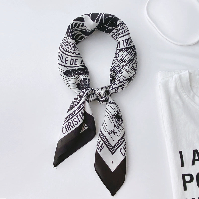 NUBI Square Silk Scarf