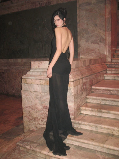 THE 'Obrien' LONG SHEER DRESS