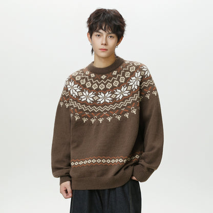 Island pullover knitted sweater