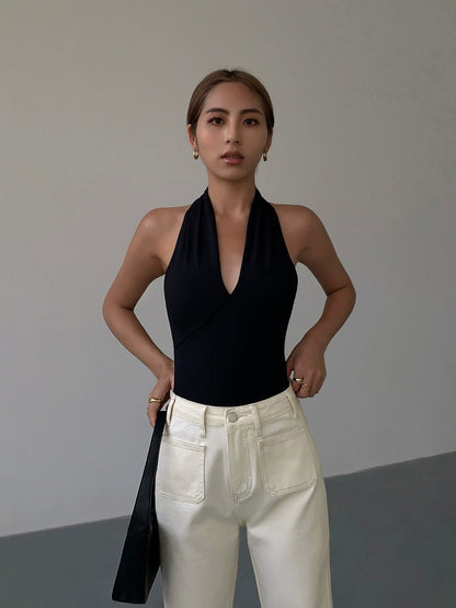 Serene Draped Halter Cami Top
