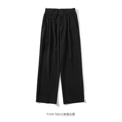 NUBI Wide-leg Front Print Loose Pant