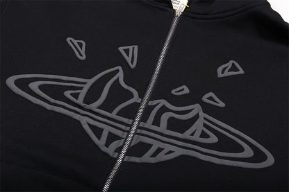 BROKEN PLANET ZIP-UP HOODIE