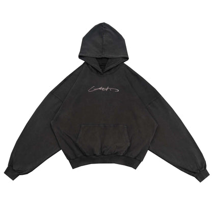 MONEY SIGNATURE DISTRESSED HOODIE