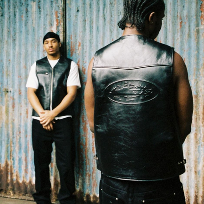 CORTEIZ Skydive Leather Vest 'Black'