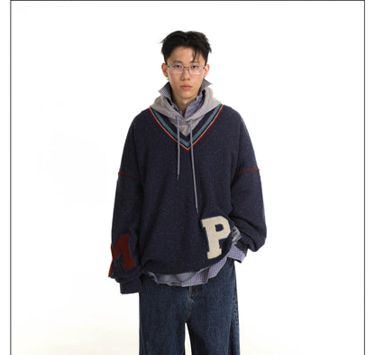 MASONPRINCE MP Cashmere Layered Loose Sweater