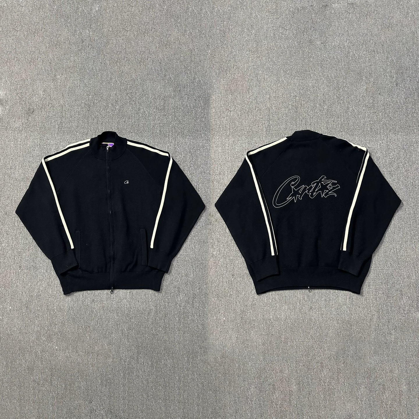 CORTEIZ ALCATRAZ KNITTED CARDIGAN [Black]