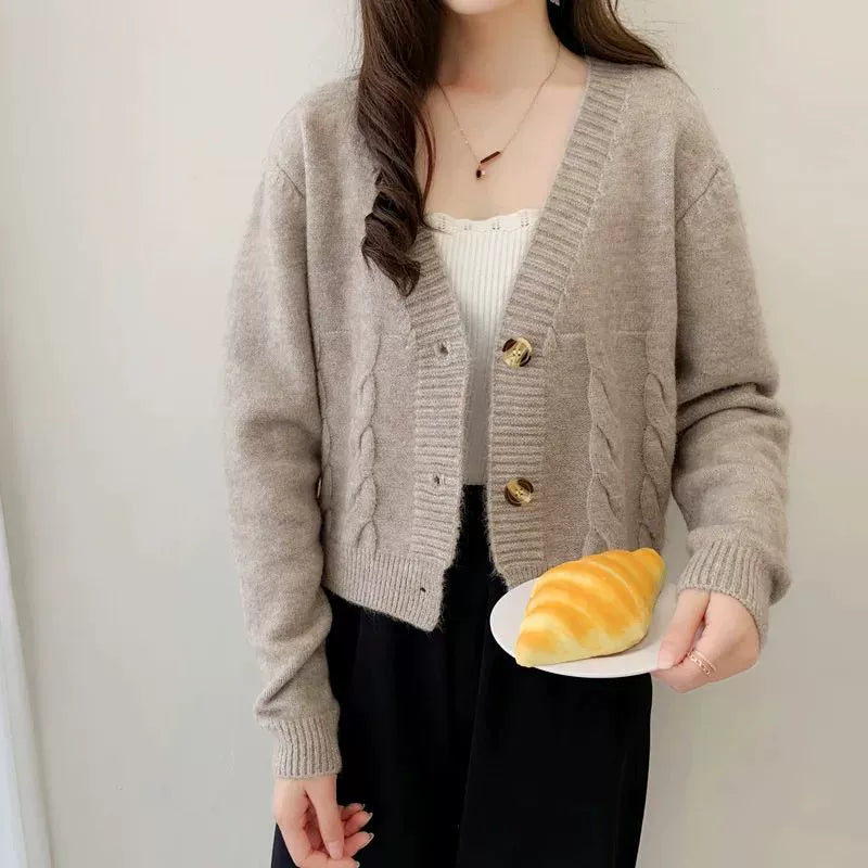 Button Knitwear Cardigan Sweaters