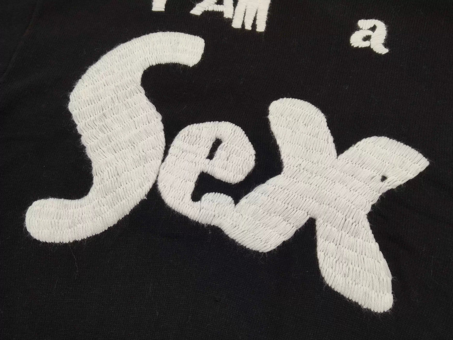 SAINT MICHEAL I AM A SEX PISTOL WOOL SWEATER