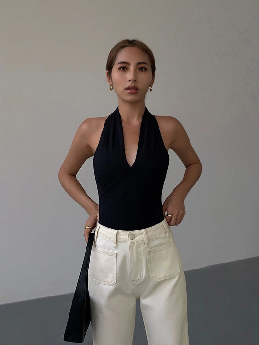 Serene Draped Halter Cami Top