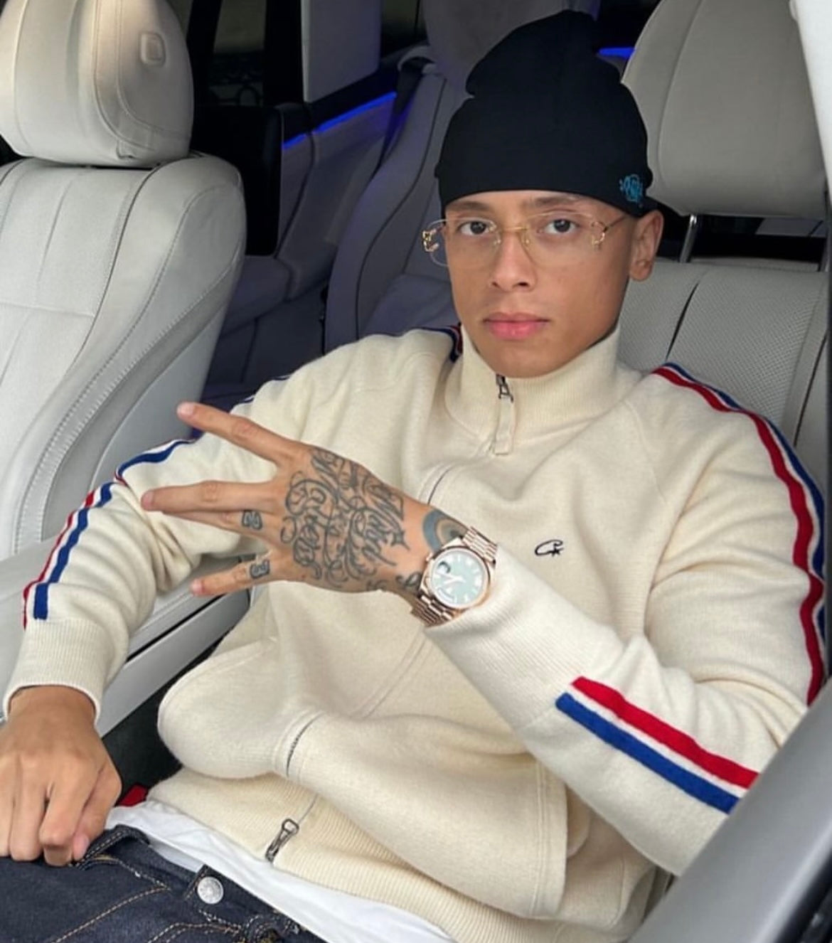 CORTEIZ Knit Zip Up Fleece [Cream]