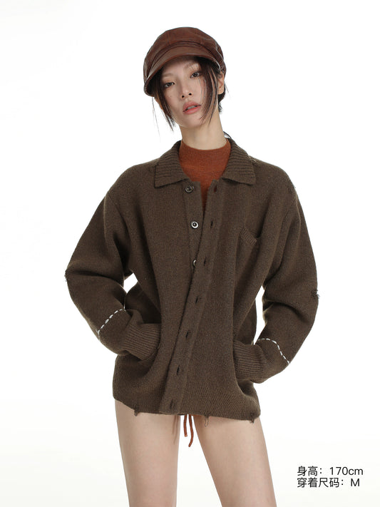 MASONPRINCE Wool Handmade Sweater Cardigan
