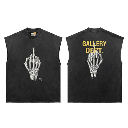 GALLERY DEPT Wash Distressed Tank Top