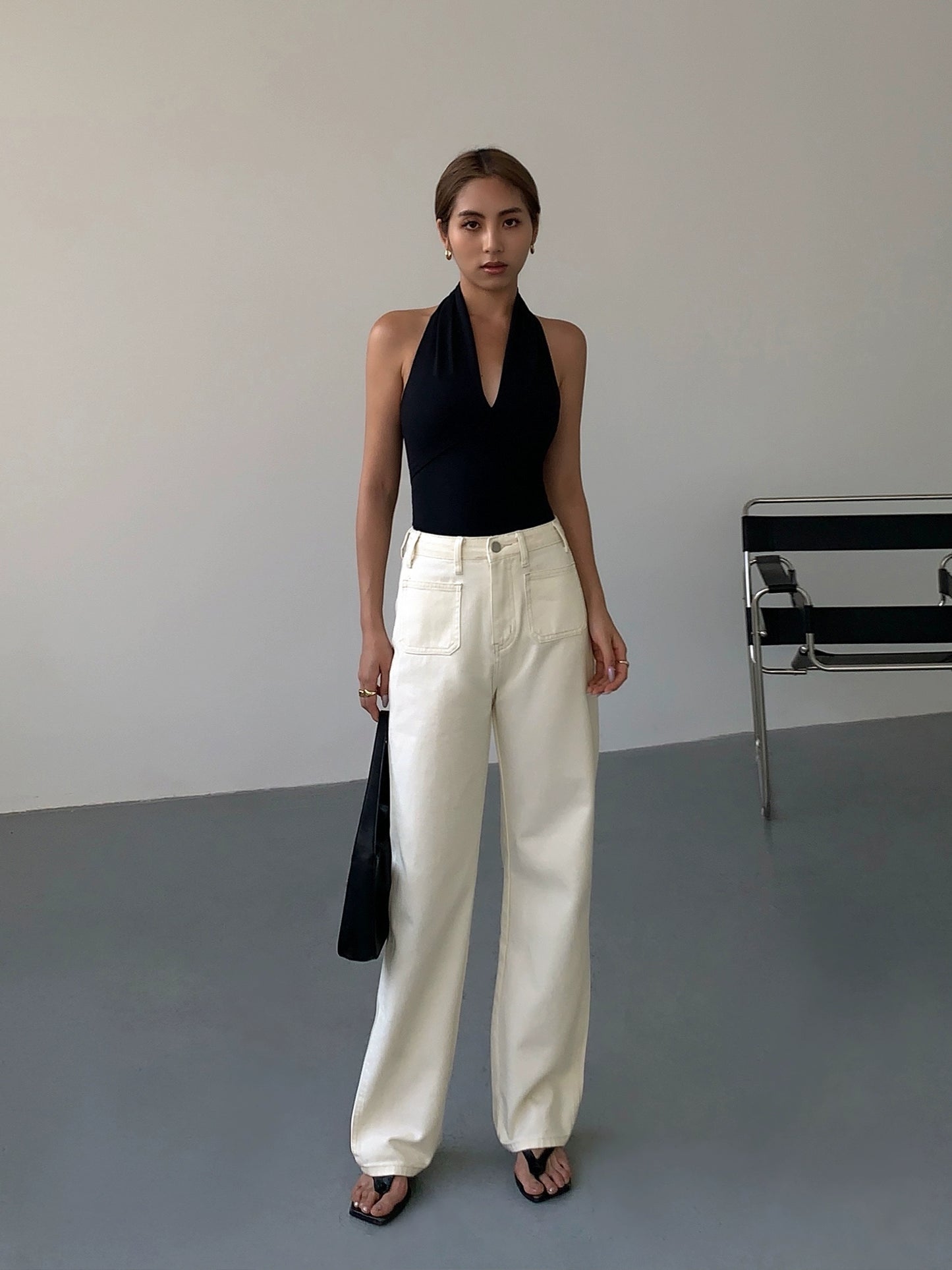 Serene Draped Halter Cami Top