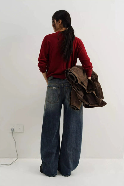 MASONPRINCE Wool Crewneck Light Cardigan