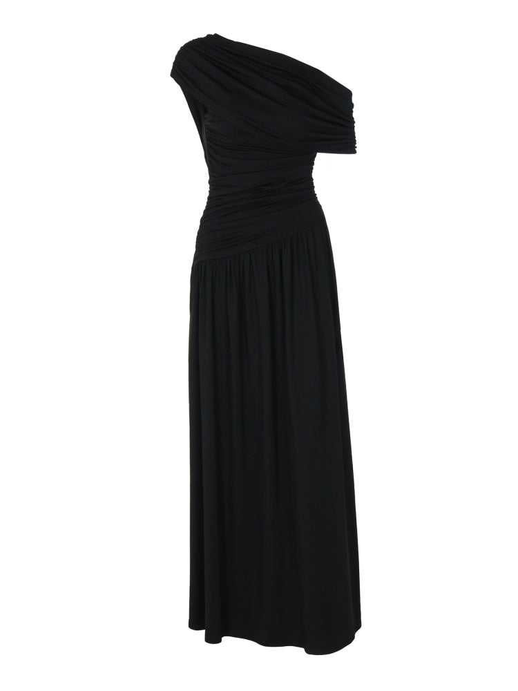 The Callan Elegant Slim Drape Dress