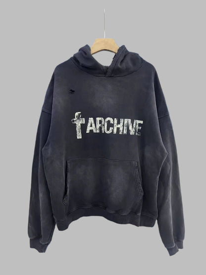 Far Archive 'Cross Aged' Vintage Hoodie