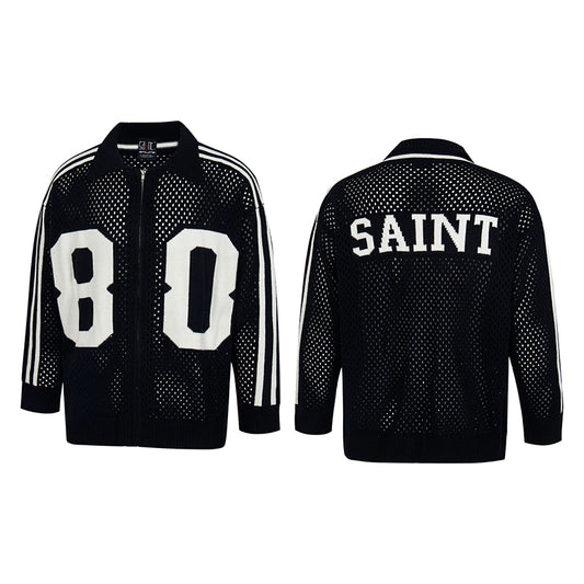 SAINT '80' knitted zipper Cardigan
