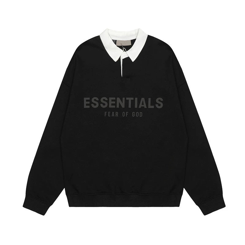 FOG ESSENTIALS POLO SWEATSHIRT [Black]