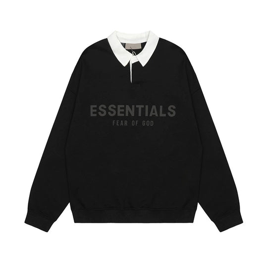 FOG ESSENTIALS POLO SWEATSHIRT [Black]