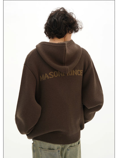 MASONPRINCE Self-Heating Hooded Zipper Cardigan