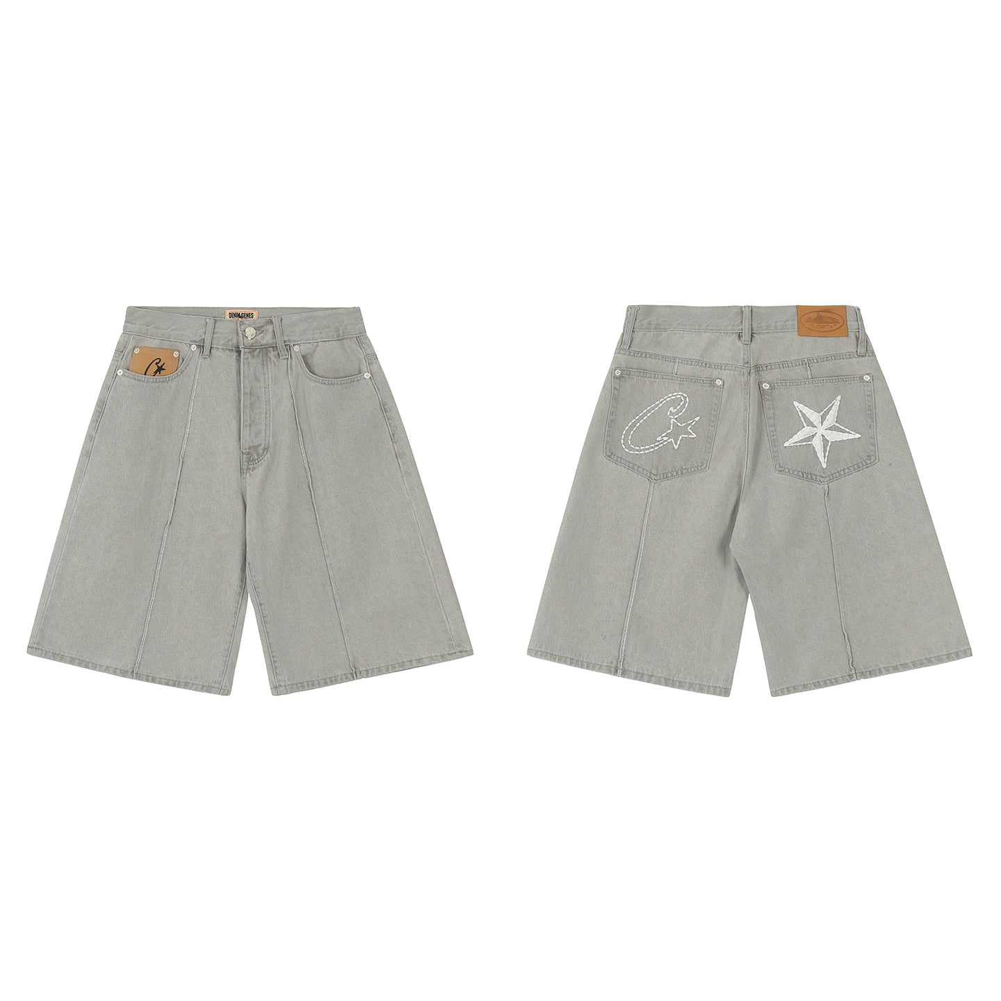 CORTEIZ C-STAR DENIM SHORTS [Grey]