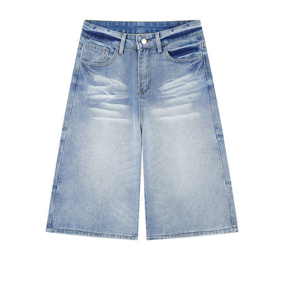 DENIM BAGGY LOOSE SHORT