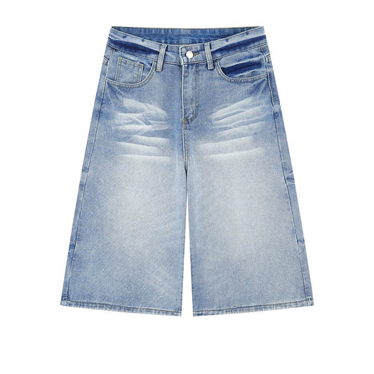 DENIM BAGGY LOOSE SHORT
