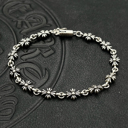 CHROME HEART CROSS FLOWER BRACELET
