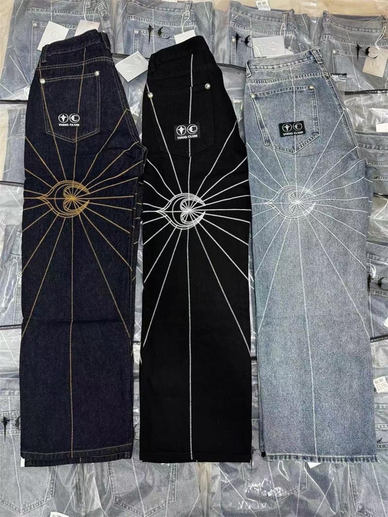 THUG CLUB Chain Stitch Denim Pants