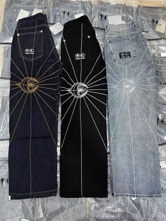 THUG CLUB Chain Stitch Denim Pants
