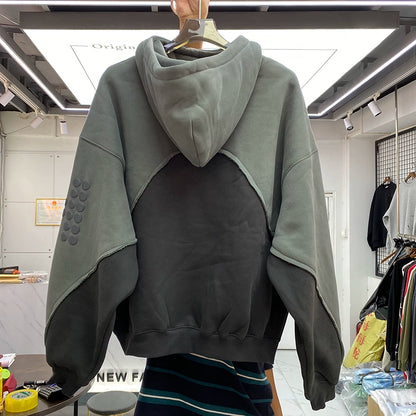 SAINT Two-dimension Loose Plush Hoodie