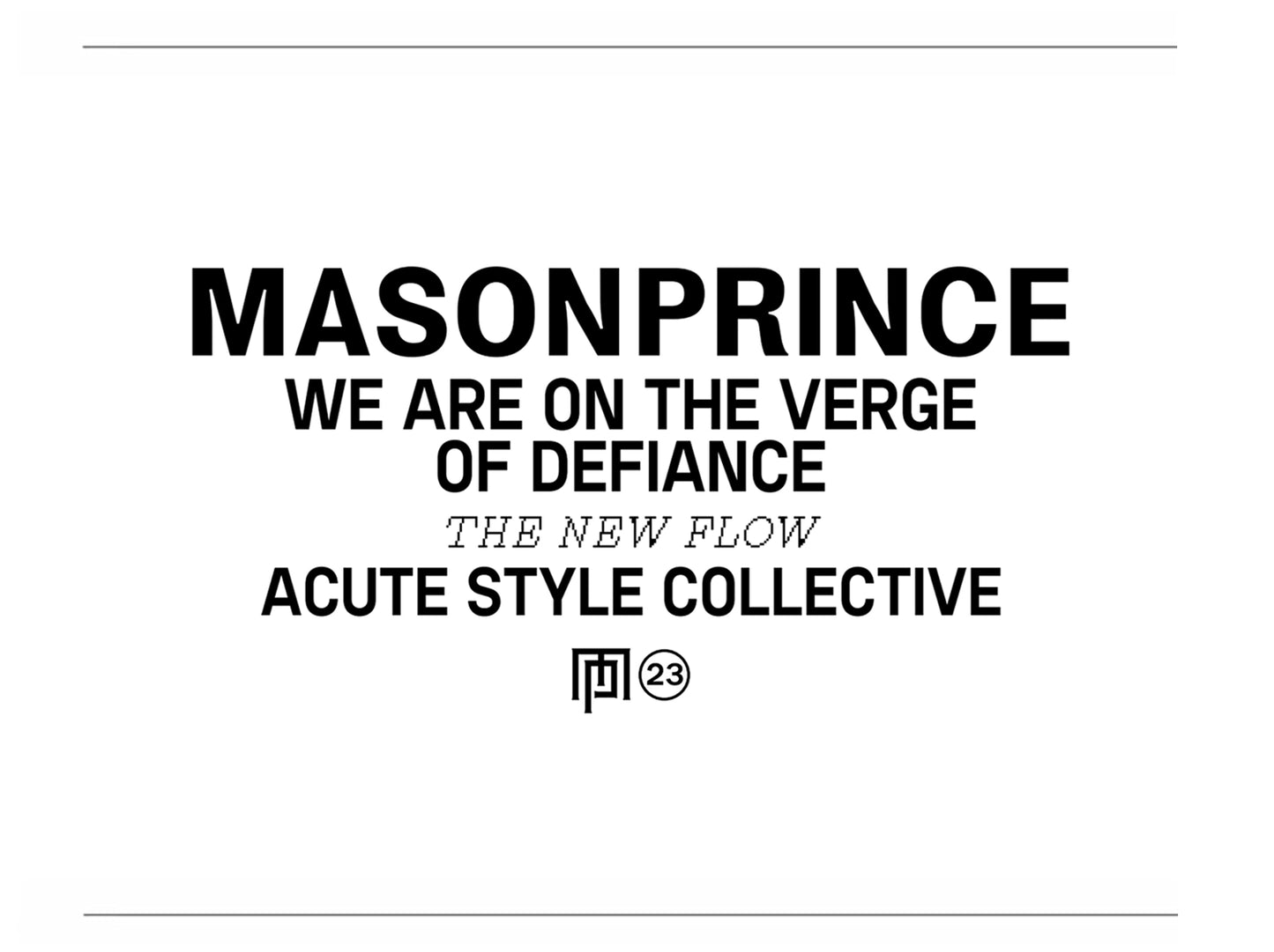 MASONPRINCE 'Defiance' Cardigan Jacket
