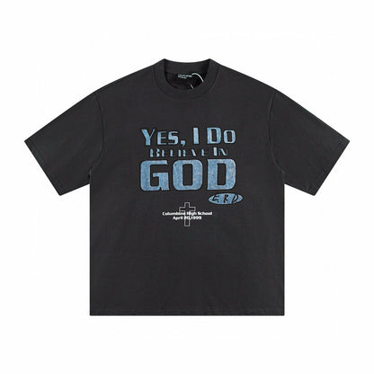 ENFANT RICHE DEPRIME 'YES, I DO BELEIVE IN GOD' TEE