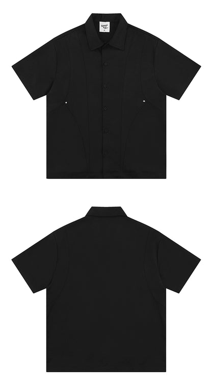 NUBI 'Cases' Loose-fitting Short-sleeved Shirt