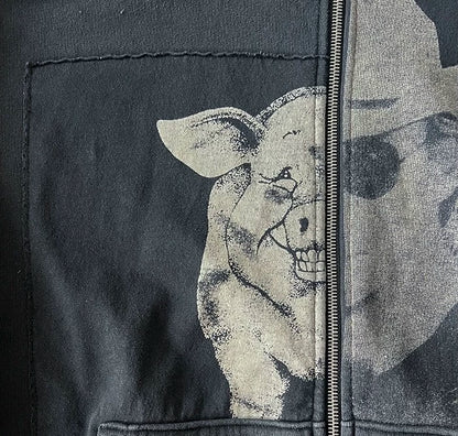ENFANT RICHE DEPRIME PIG ALLEN JACKSON ASSEMBLAGE HOODIE