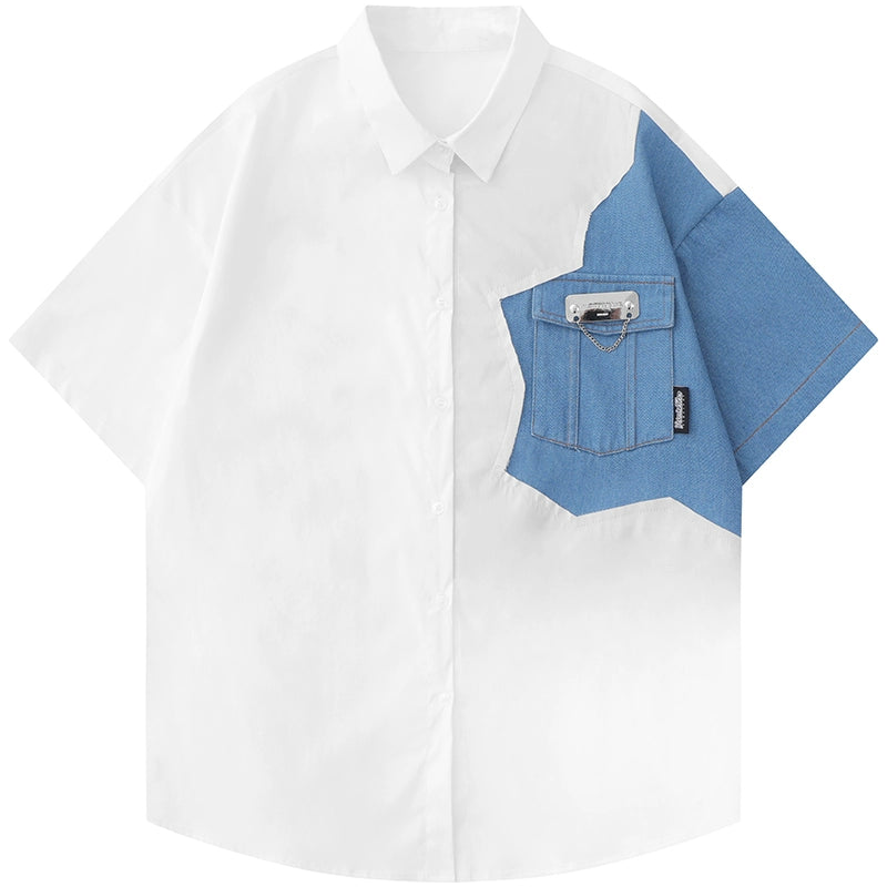 NUBI 'Hidden Inside' Short-sleeve Shirt