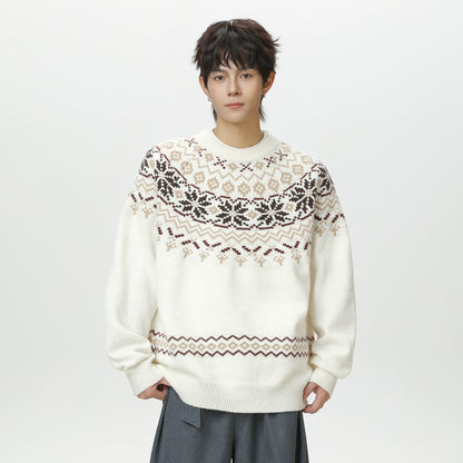 Island pullover knitted sweater
