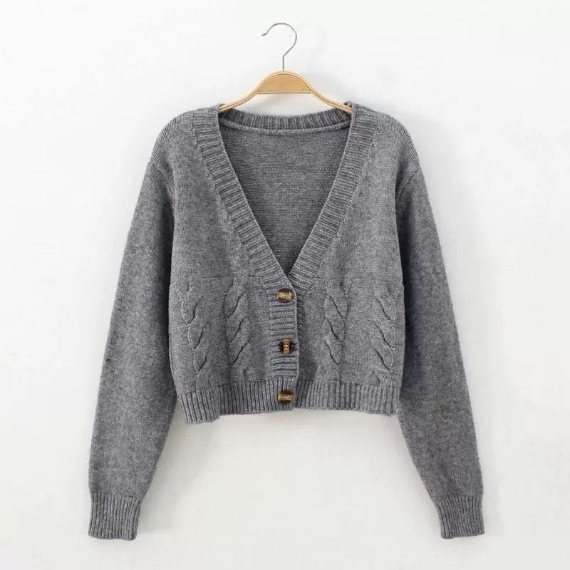 Button Knitwear Cardigan Sweaters