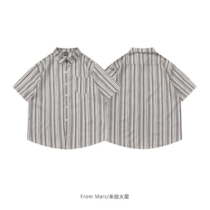 NUBI 'Catalya' Striped S/S Shirt