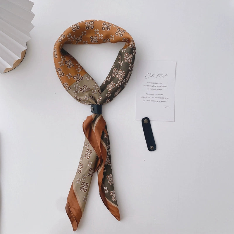 NUBI Square Silk Scarf