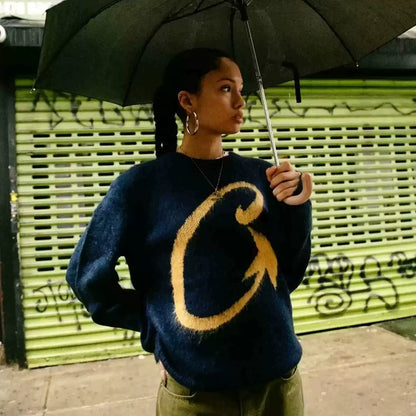 CORTEIZ C STAR MOHAIR KNIT SWEATER