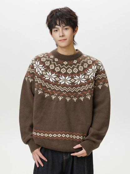Island pullover knitted sweater