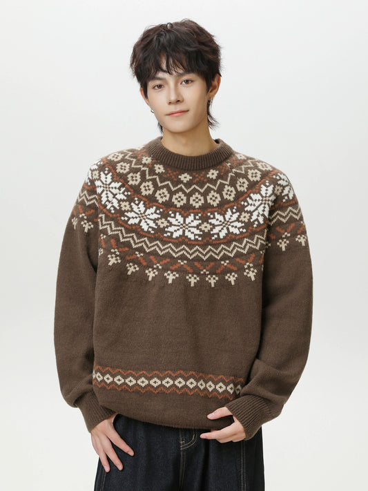 Island pullover knitted sweater
